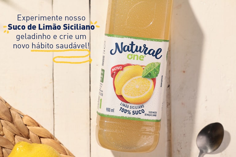 Imagem de um suco da Natural One